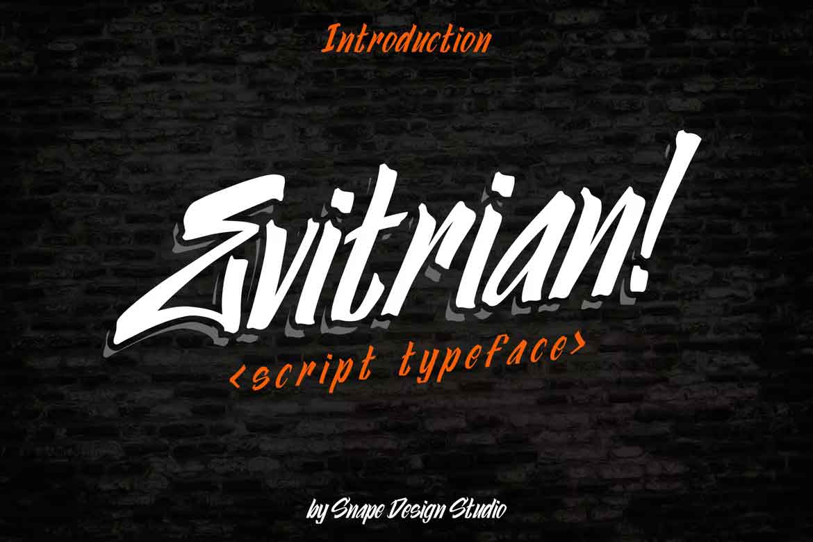 폰트 Evitrian