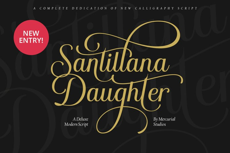 폰트 Santillana Daughter