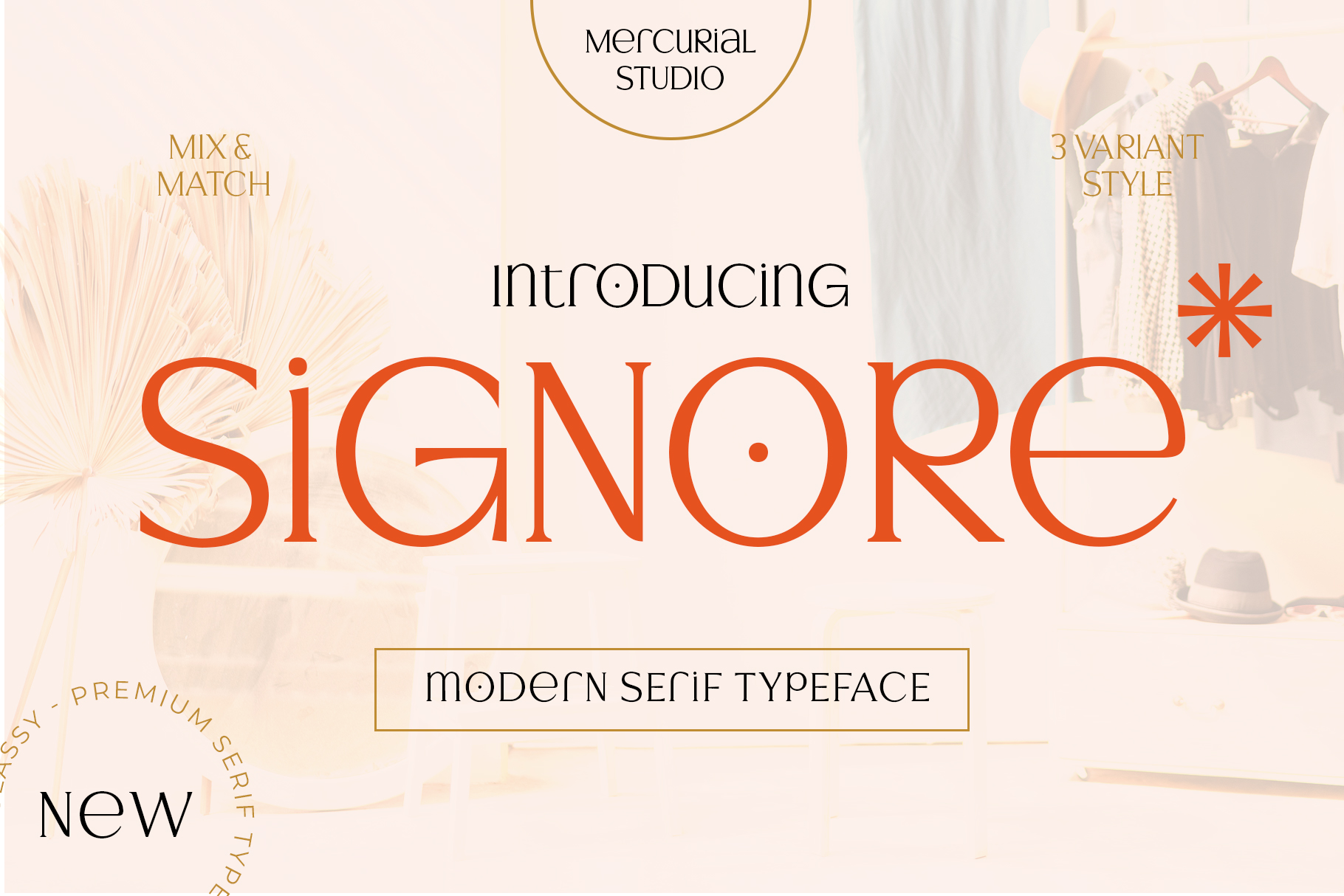 폰트 Signore Serif Typeface