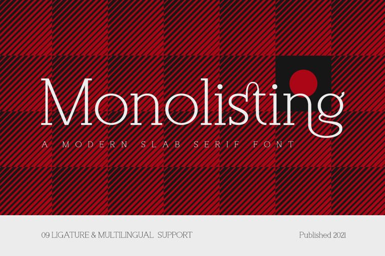 폰트 Monolisting