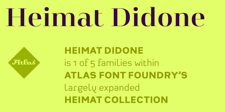 폰트 Heimat Didone 14