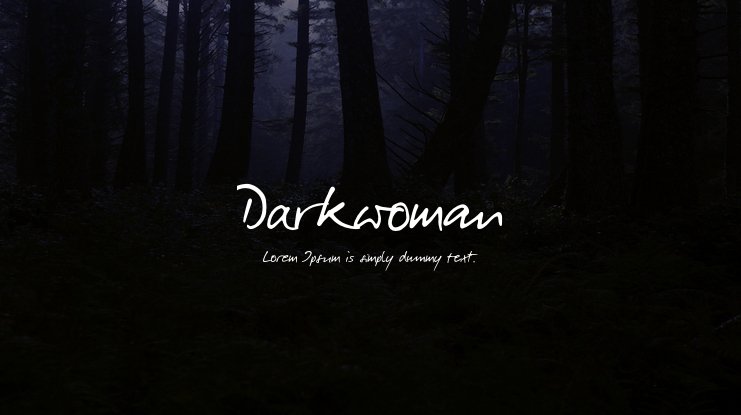 폰트 Darkwoman