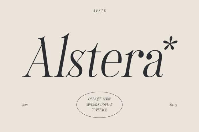 폰트 Alstera