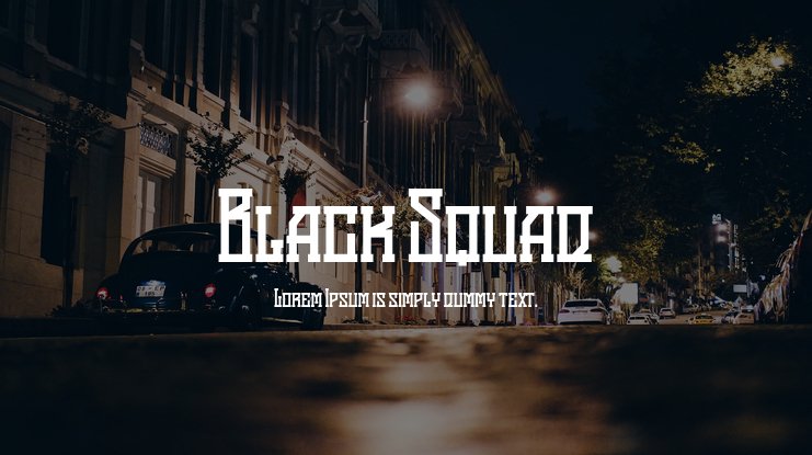 폰트 Black Squad