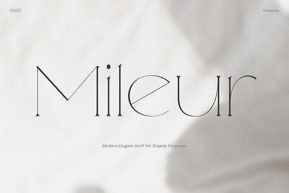 폰트 Mileur