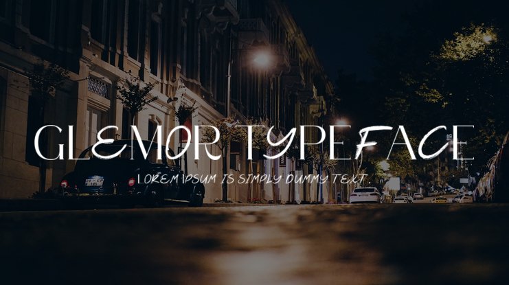 폰트 Glemor Typeface