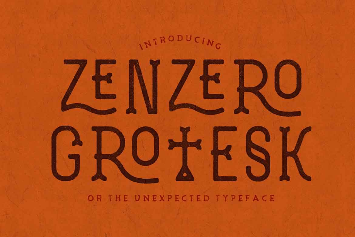 폰트 Zenzero Grotesk