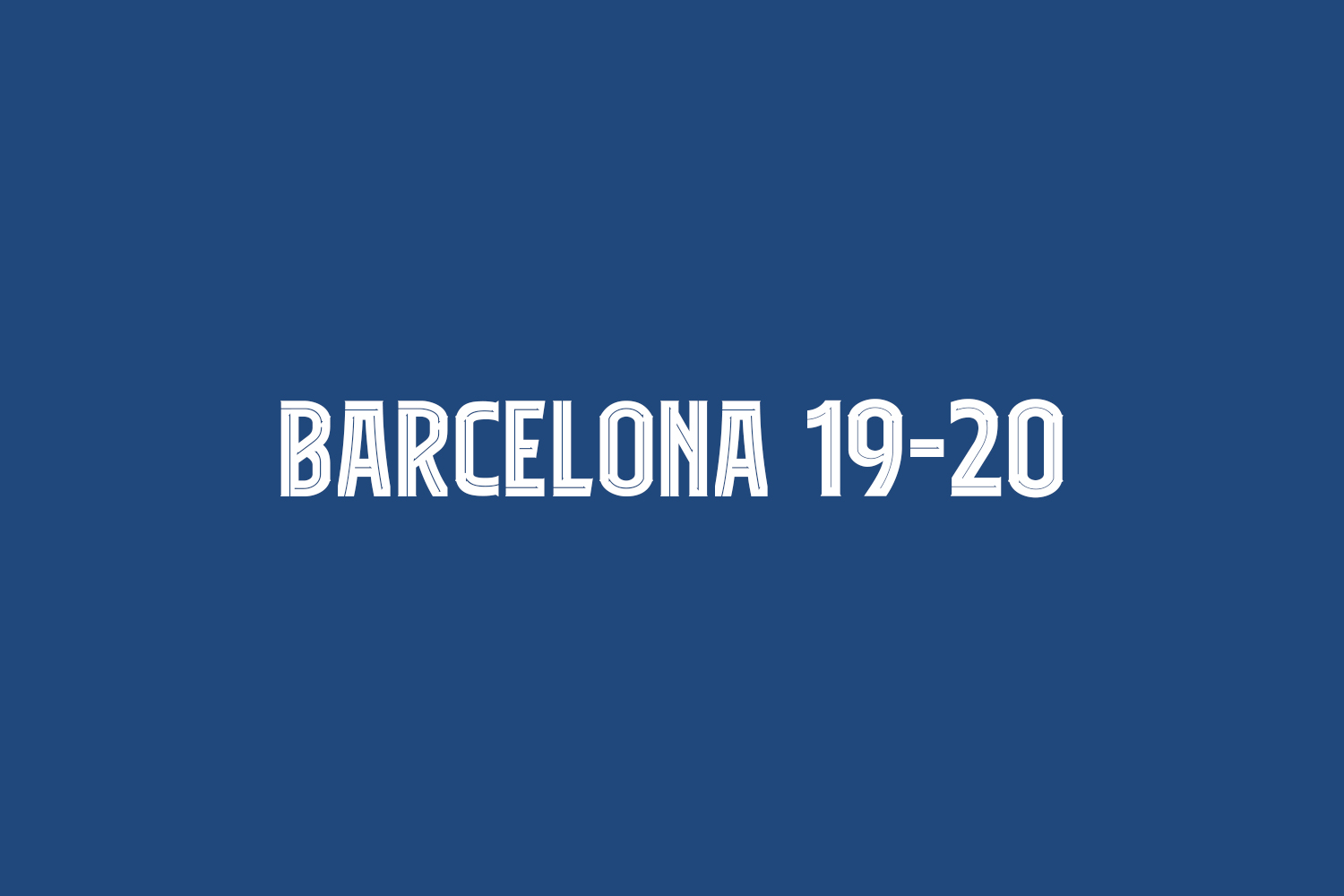 폰트 Barcelona 19-20