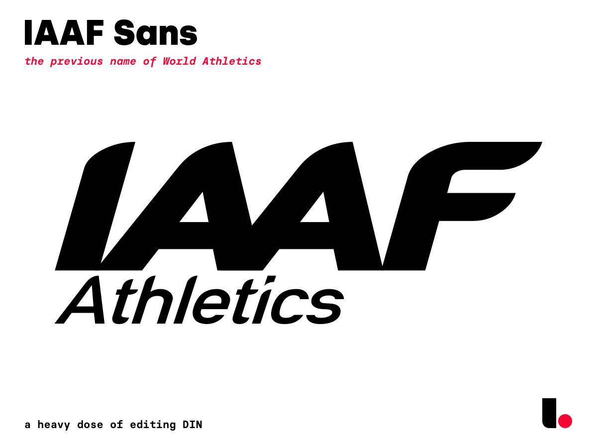 폰트 IAAF Sans