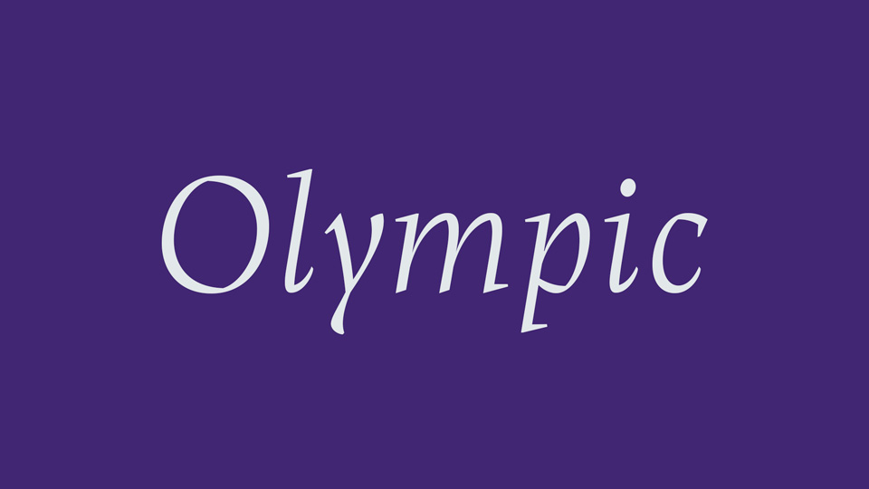 폰트 Olympic Serif