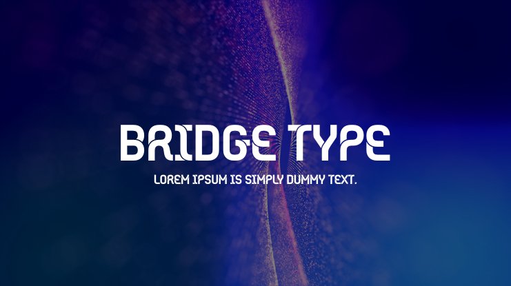 폰트 Bridge Type (Euro 2020)