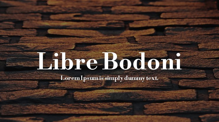 폰트 Libre Bodoni