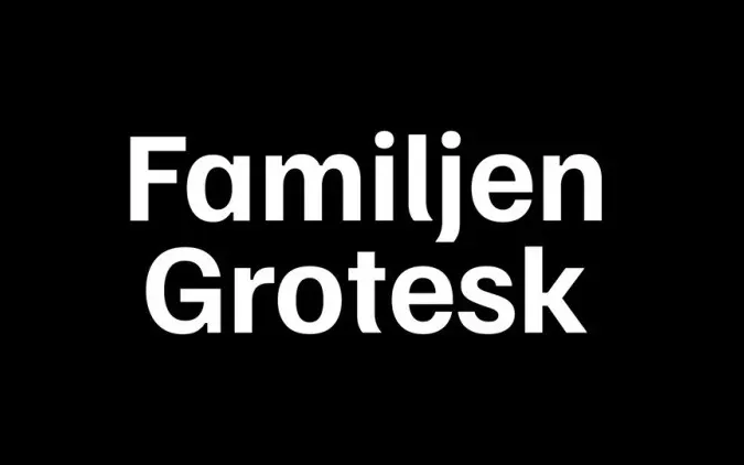 폰트 Familjen Grotesk