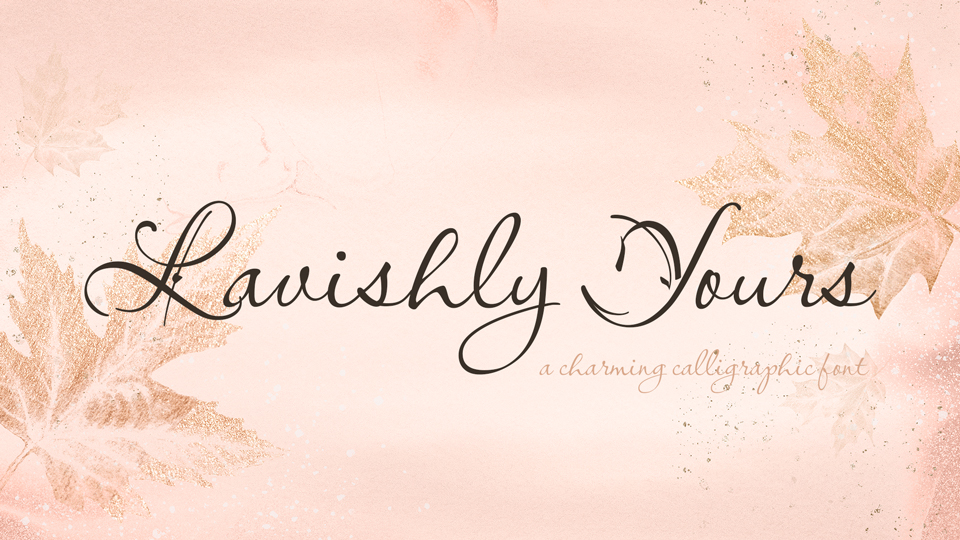 폰트 Lavishly Yours