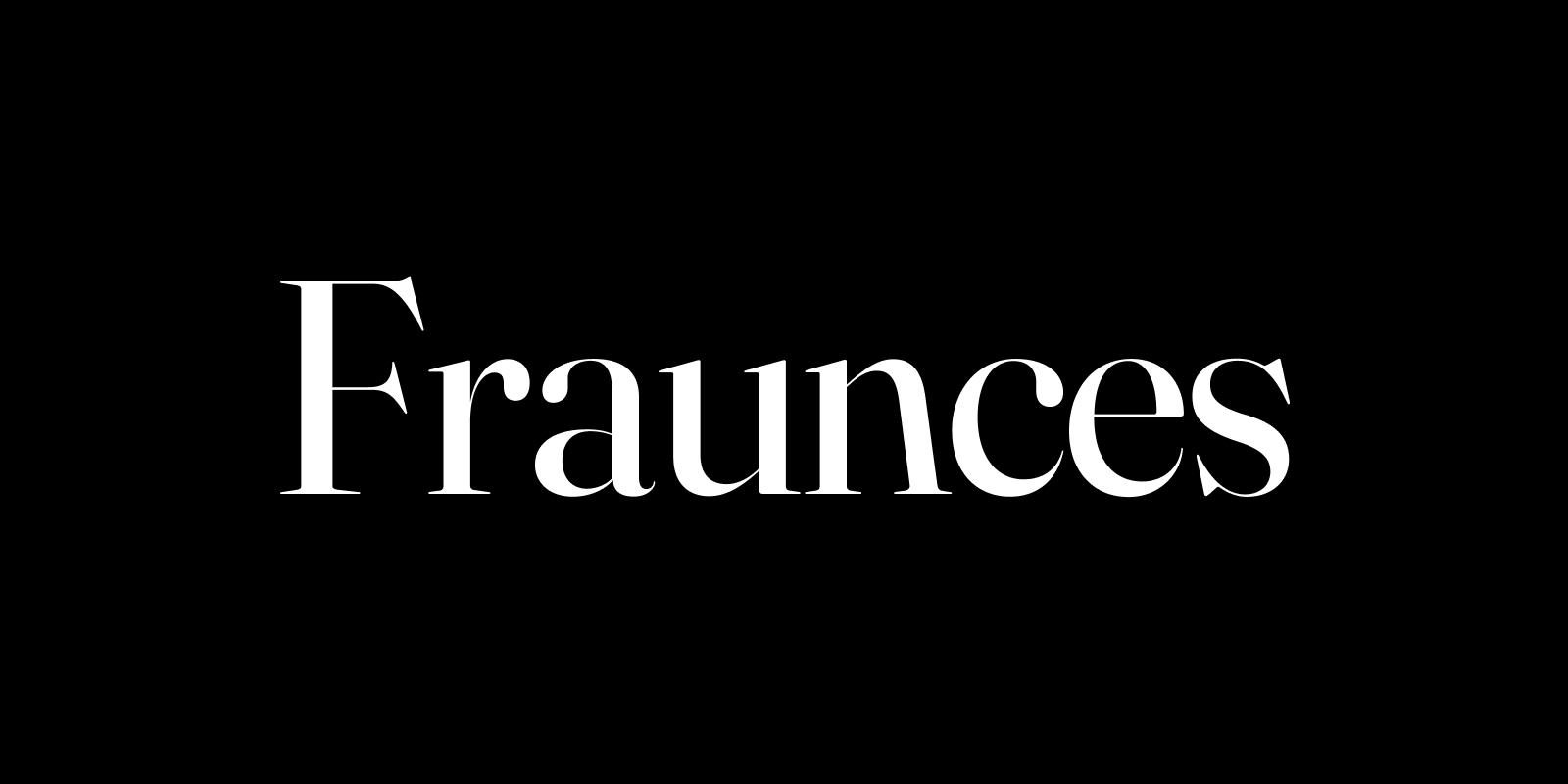 폰트 Fraunces