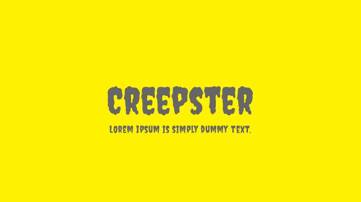폰트 Creepster