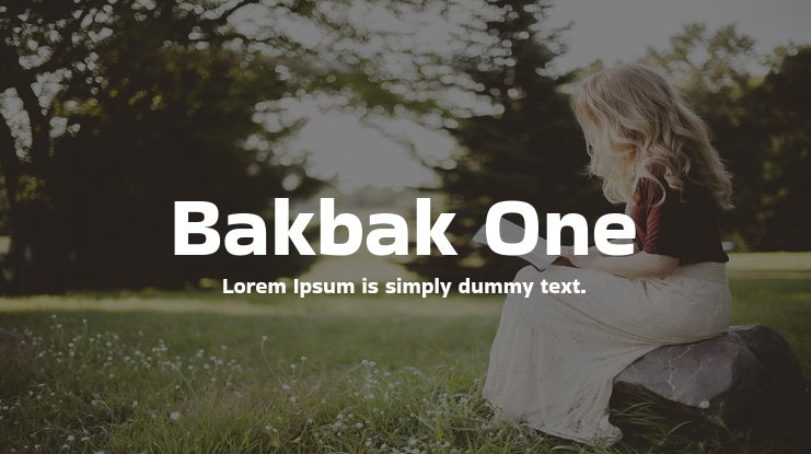 폰트 Bakbak One