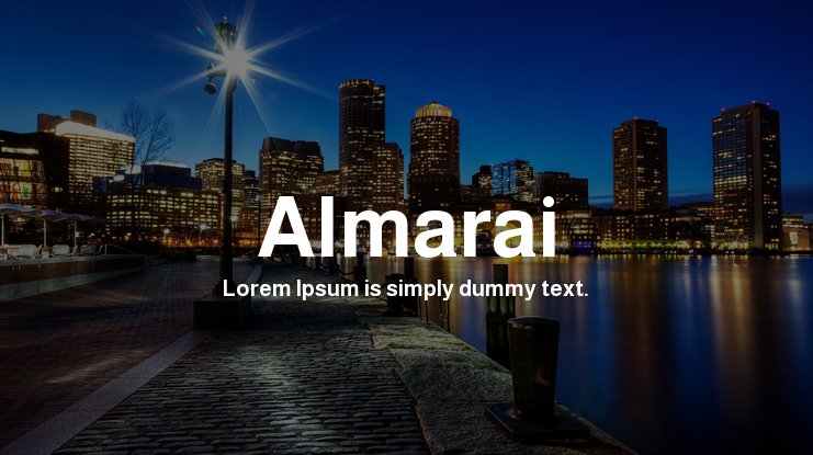 폰트 Almarai