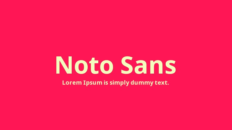 폰트 Noto Sans Display