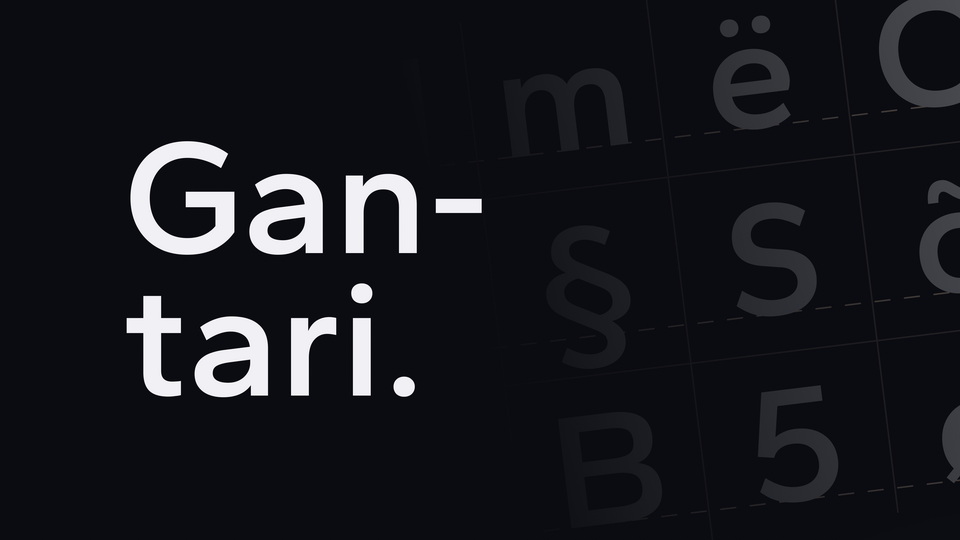 폰트 Gantari