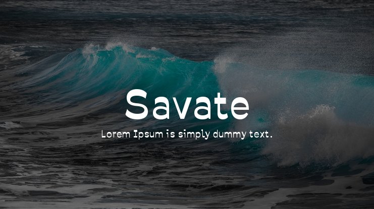 폰트 Savate