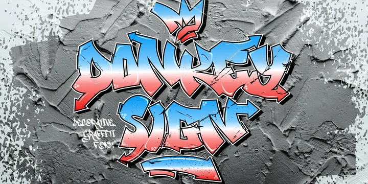 폰트 Donkey Sign Graffiti