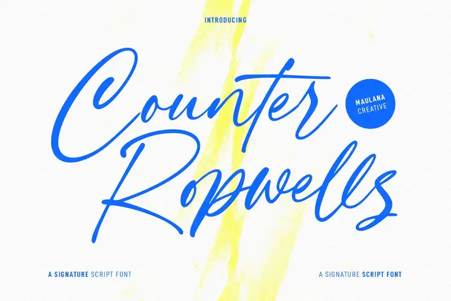 폰트 Counter Ropwells