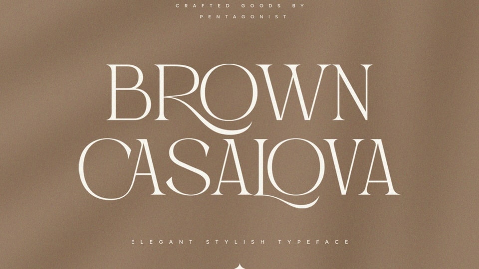 폰트 Brown Casalova