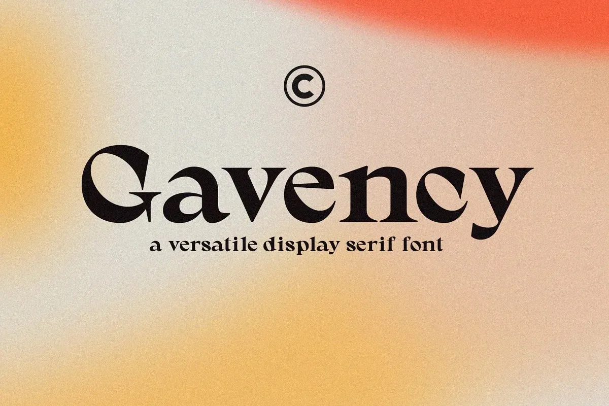 폰트 Gavency