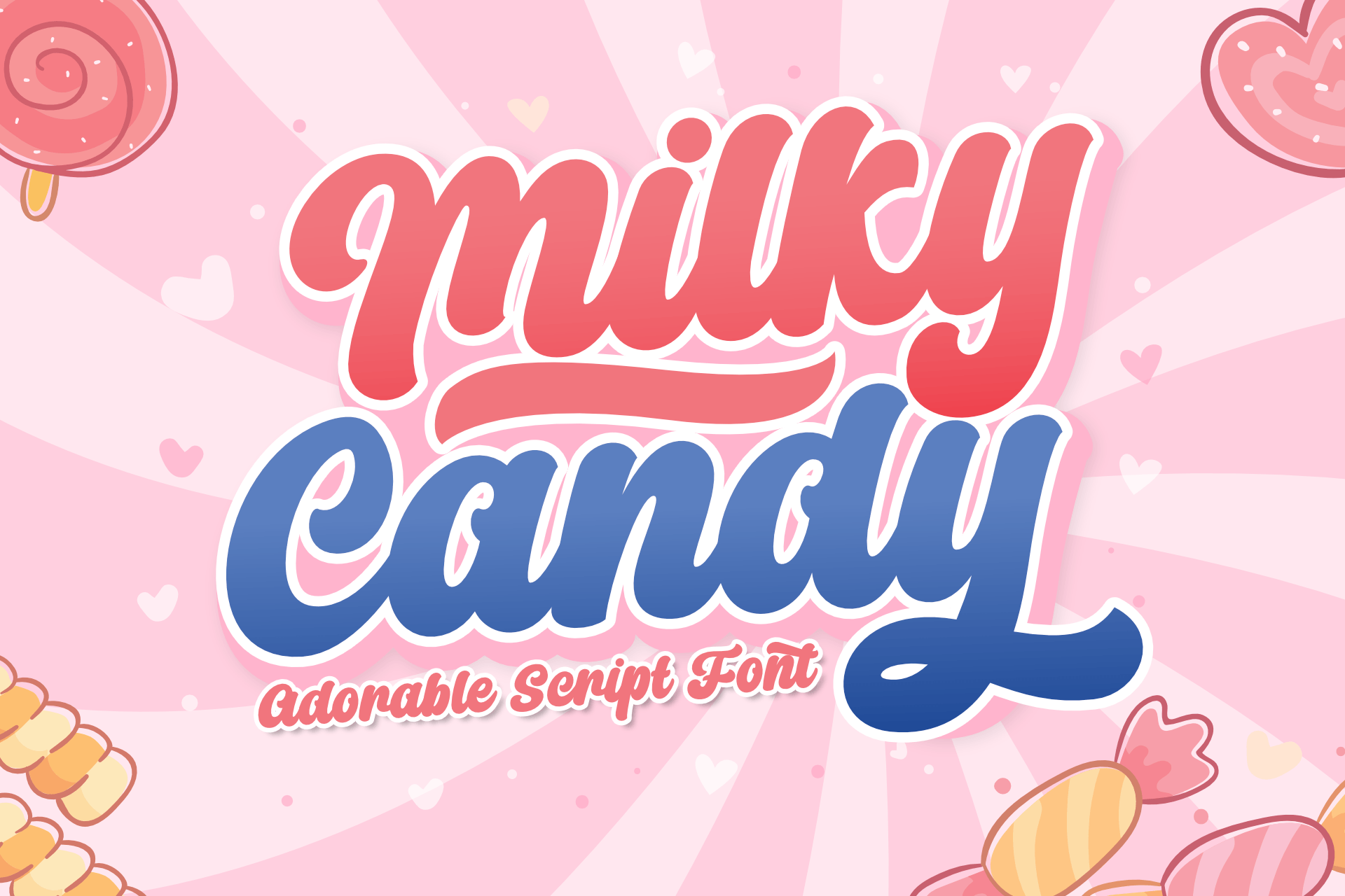 폰트 Milkly Candy