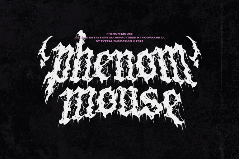폰트 Phenom Mouse