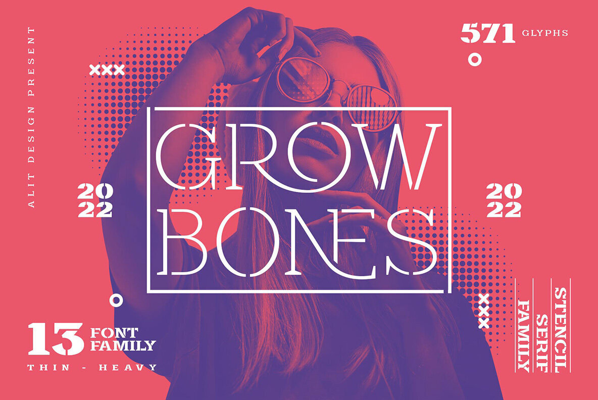 폰트 Grow Bones