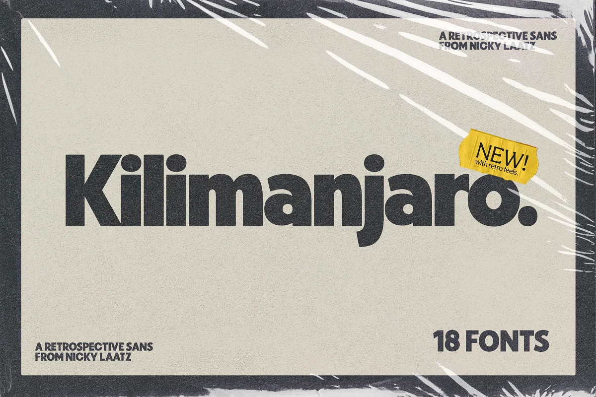 폰트 Kilimanjaro Sans Tall
