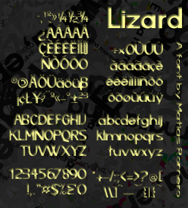 폰트 Lizards