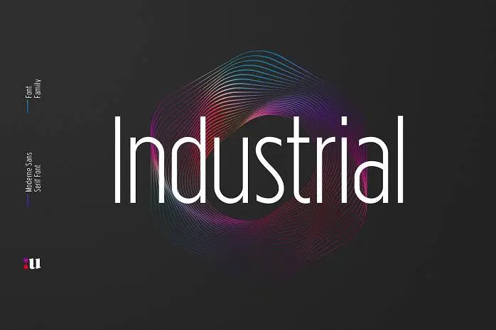 폰트 Industrial Sans