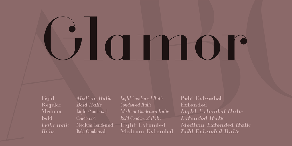 폰트 Glamour