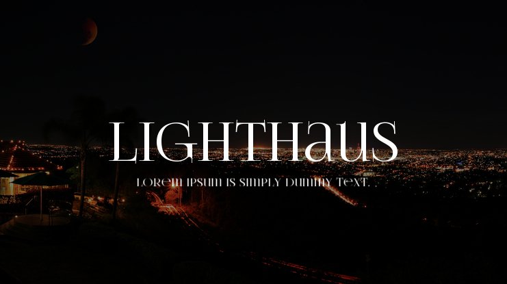 폰트 Lighthaus