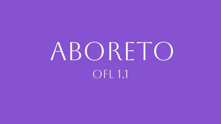 폰트 Aboreto