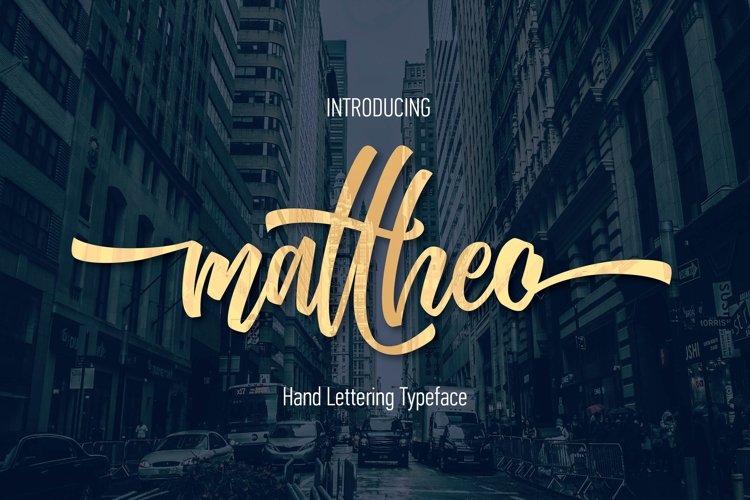 폰트 Mattheo