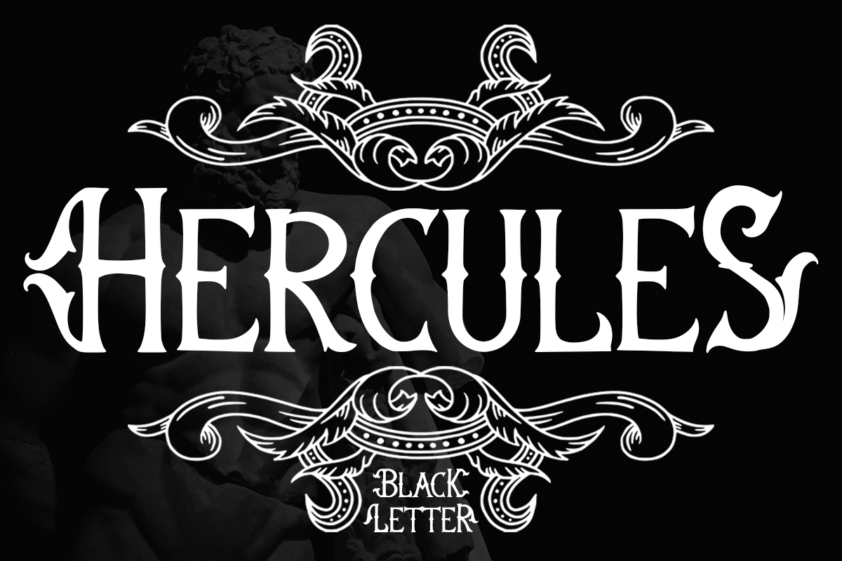 폰트 Hercules BlackLetter