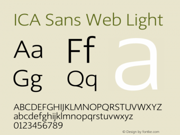 폰트 ICA Sans Web