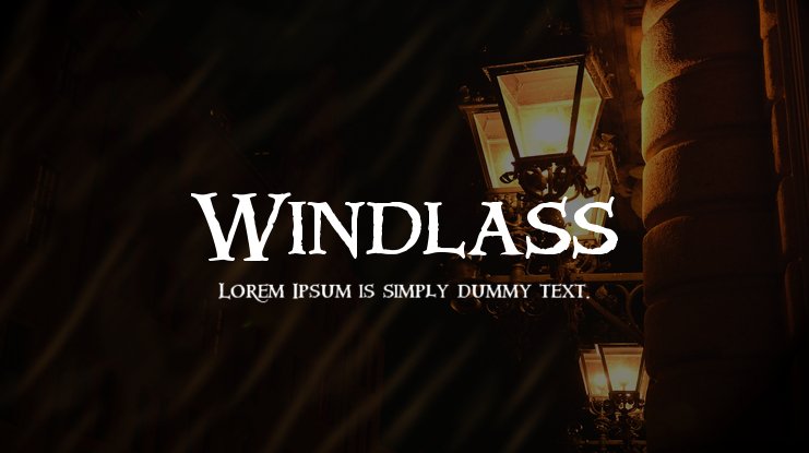 폰트 Windlass Extended