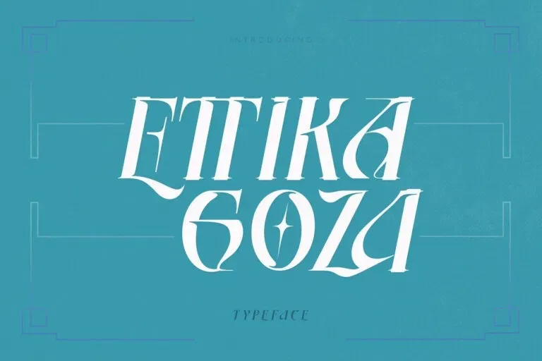 폰트 Ettika Goza