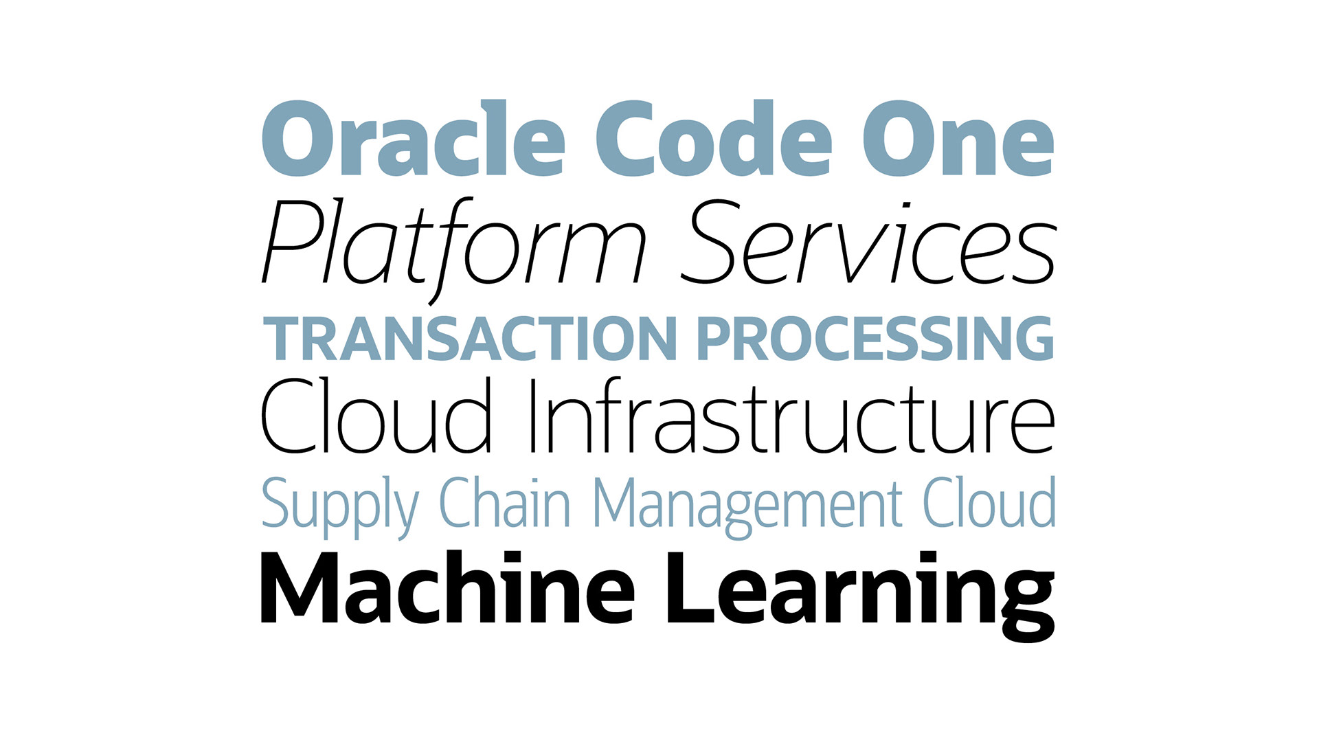 폰트 Oracle Sans Condensed