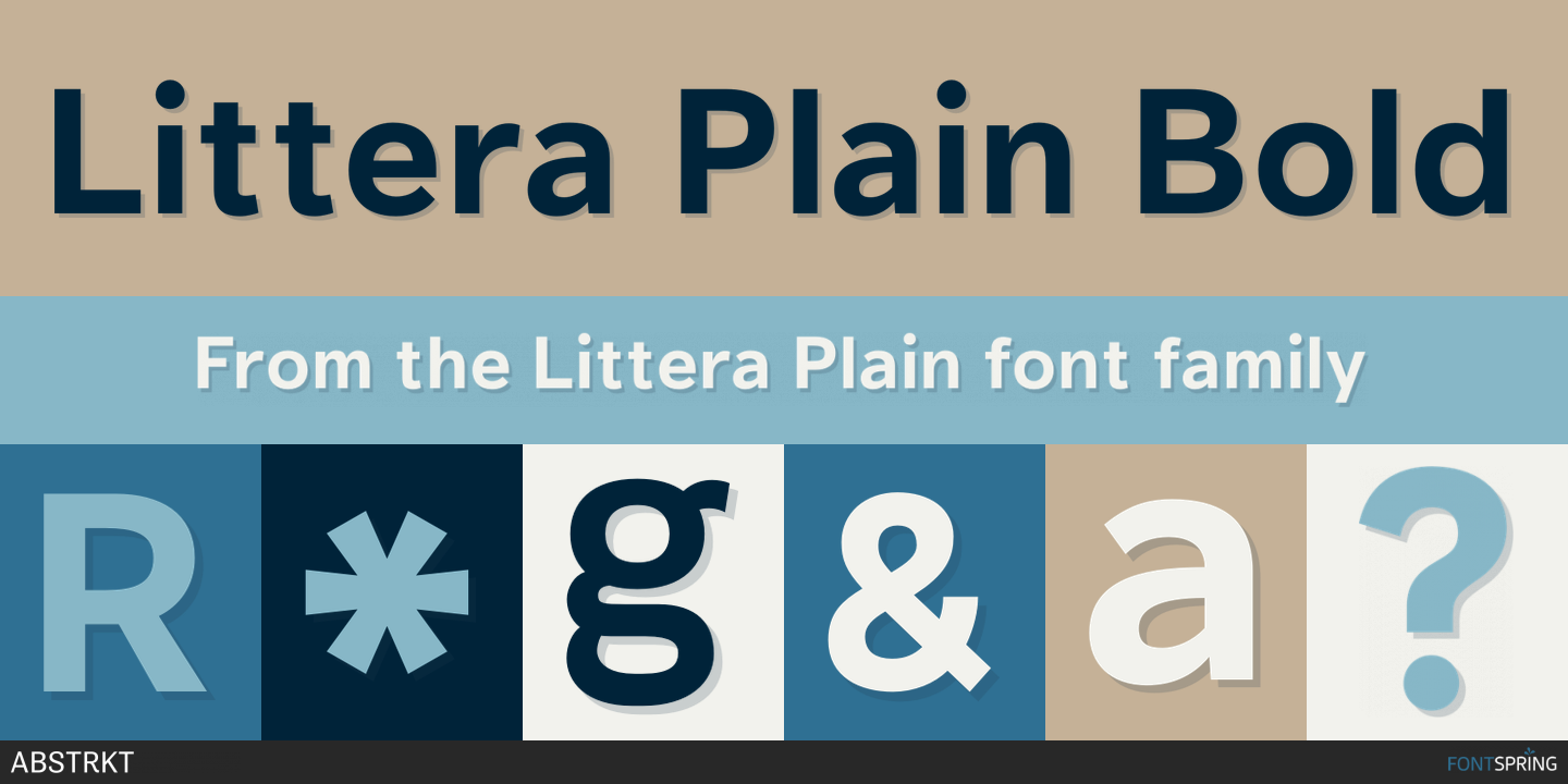 폰트 Littera Plain