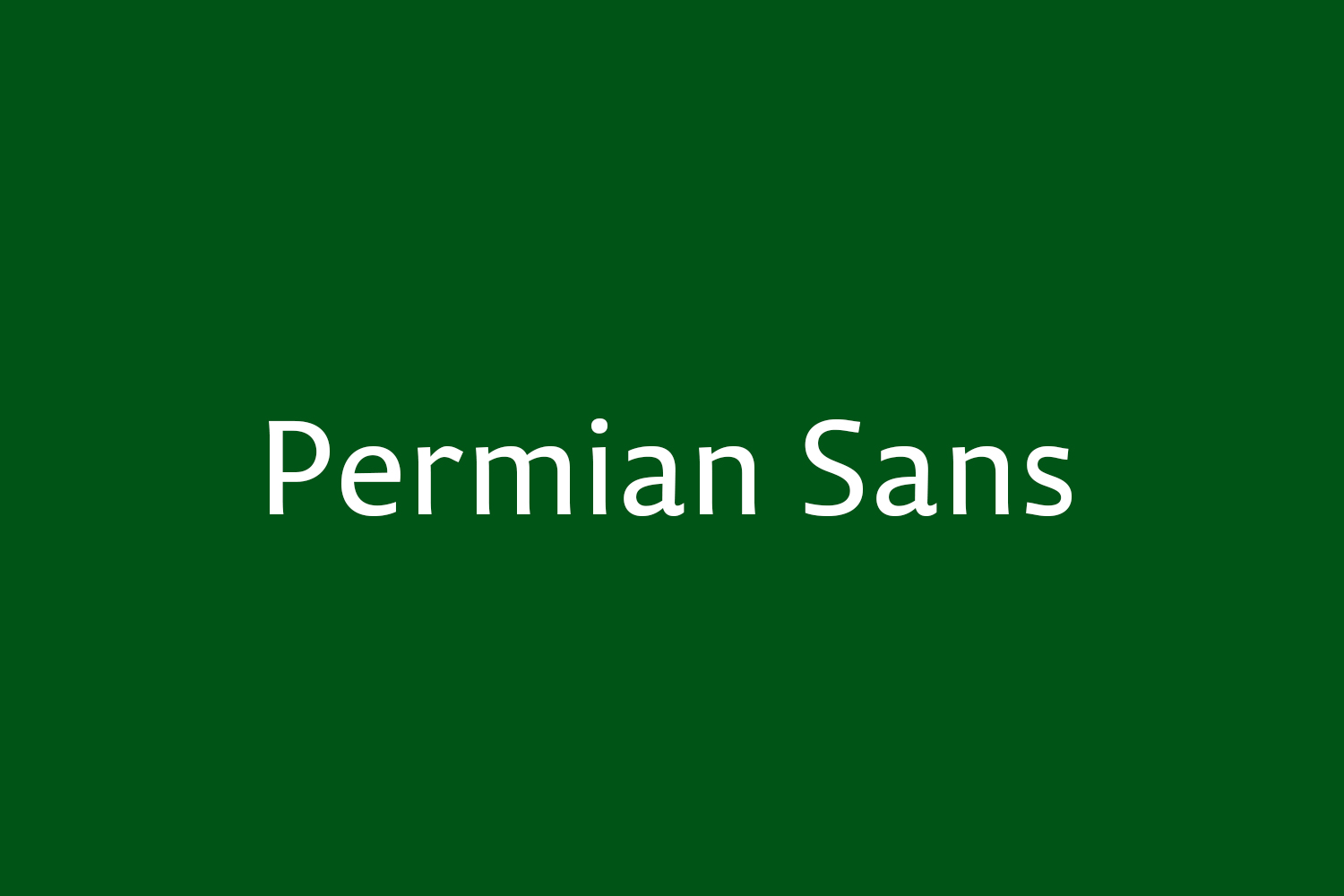 폰트 Permian Sans