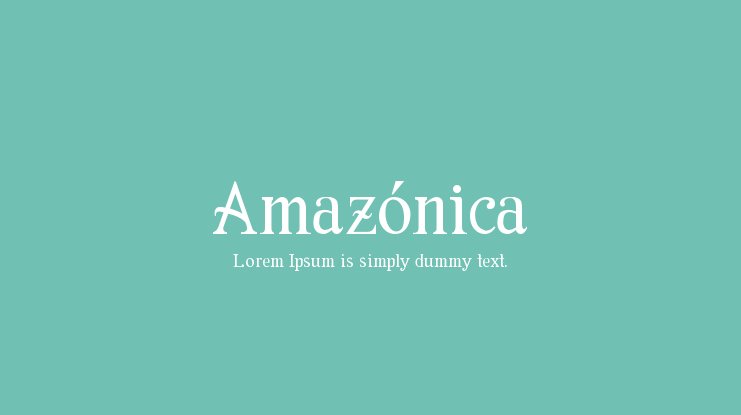 폰트 Amazónica