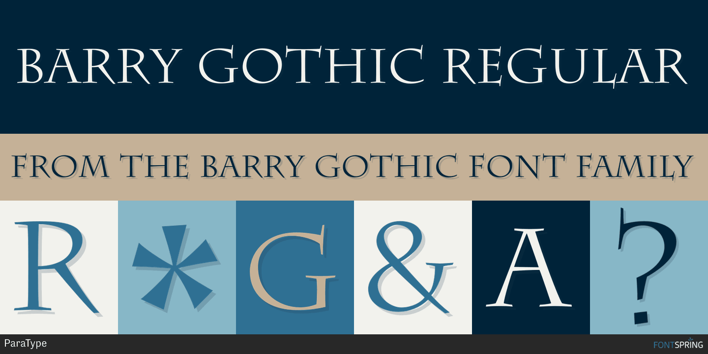 폰트 Barry Gothic