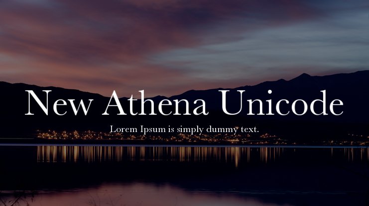 폰트 New Athena Unicode
