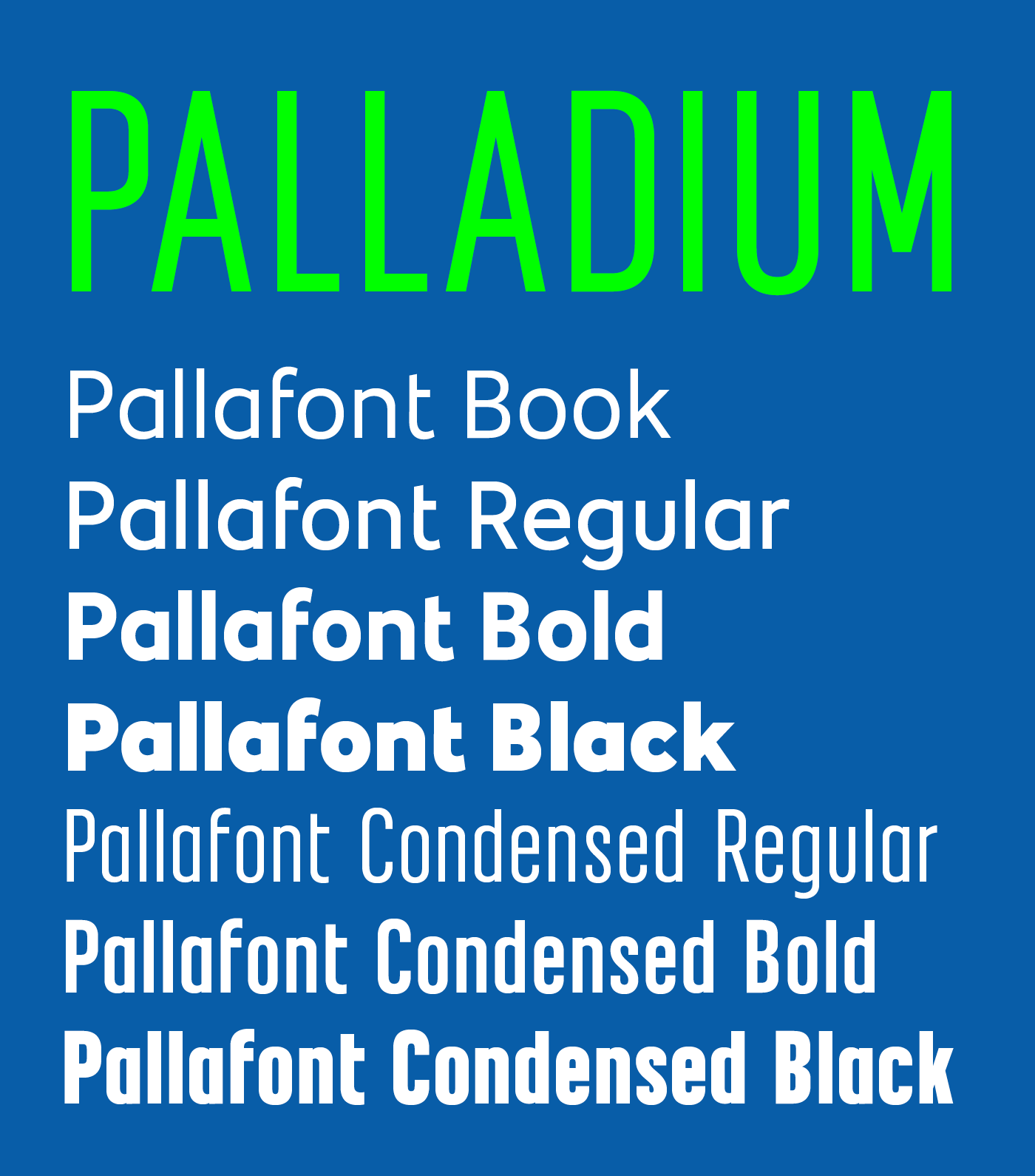 폰트 Palladium